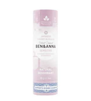 Ben & Anna - Palito Desodorante Sensível Papertube - Flor de Cerejeira Japonesa