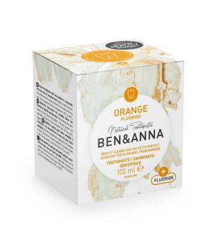 Ben & Anna - Pasta de dente de creme natural com flúor - Laranja