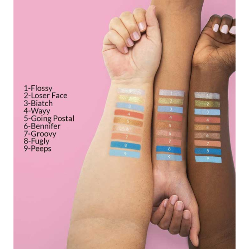 BH Cosmetics - *Totally Plastic* - Paleta de Sombras Iggy Azalea Mini - Pele Azul