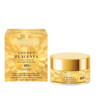 Bielenda - *Golden Placenta* - Creme anti-rugas hidratante e suavizante 40+