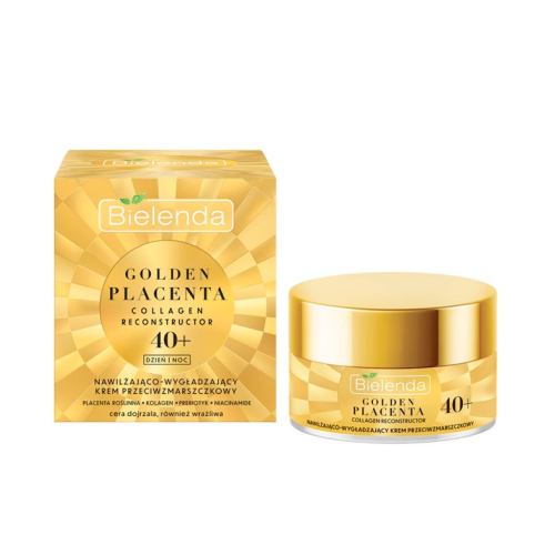 Bielenda - *Golden Placenta* - Creme anti-rugas hidratante e suavizante 40+
