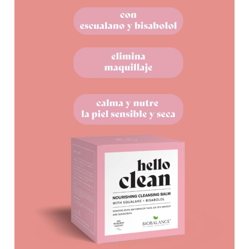 Biobalance - *Hello Clean* - Bálsamo de Limpeza - Esqualano + Bisabolol