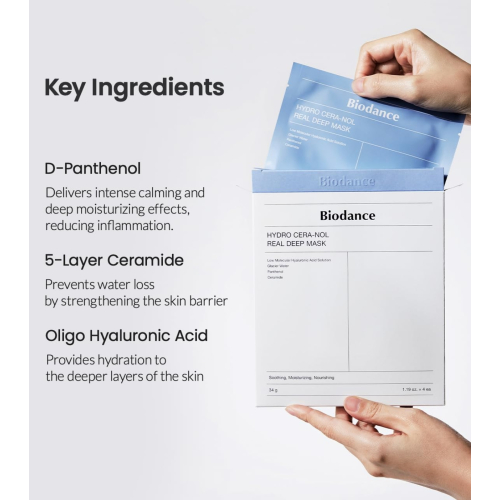 Biodance - Pacote de 4 máscaras faciais - Hydro Cera-Nol