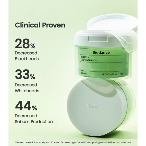 Biodance - Almofadas Tônicas Calmantes Sea Kelp - 60 unidades