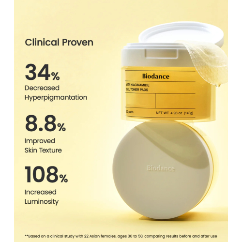 Biodance - Tônico Iluminador em Disco Vita Niacinamide - 60 unidades