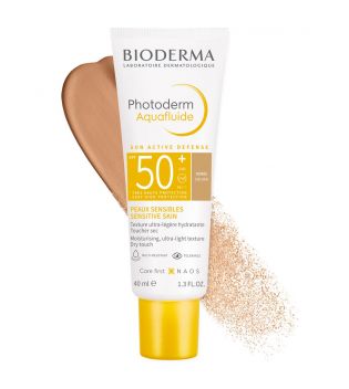 Bioderma - Fluido protetor solar com cor Photoderm Aquafluide SPF50+ - Dorée