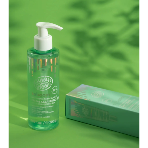 Bodyboom - *Seboom* - Gel de limpeza matificante Betaína + Ácido Salicílico - Pele mista e oleosa