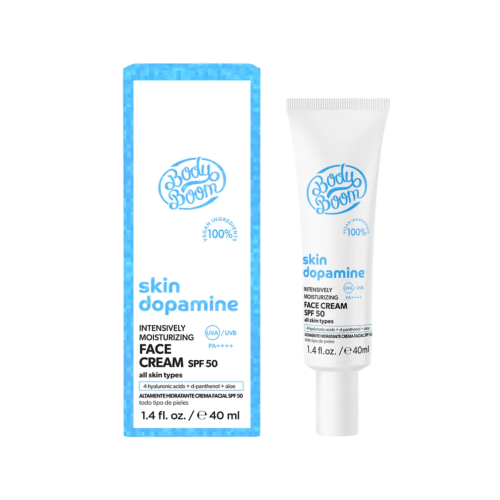 Bodyboom - *Skin Dopamine* - Creme facial SPF50 PA ++++ Hyaluronic acid + Pantenol + Aloe