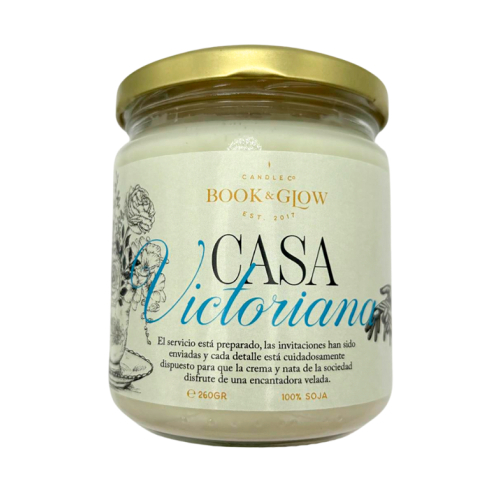 Book and Glow - *Os Arquivos* - Vela de Soja - Casa Vitoriana