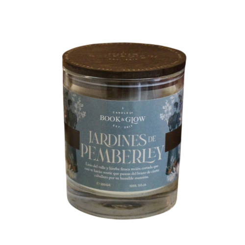 Book and Glow - *Mundos extraordinadios* - Vela de Soja - Jardines de Pemberley