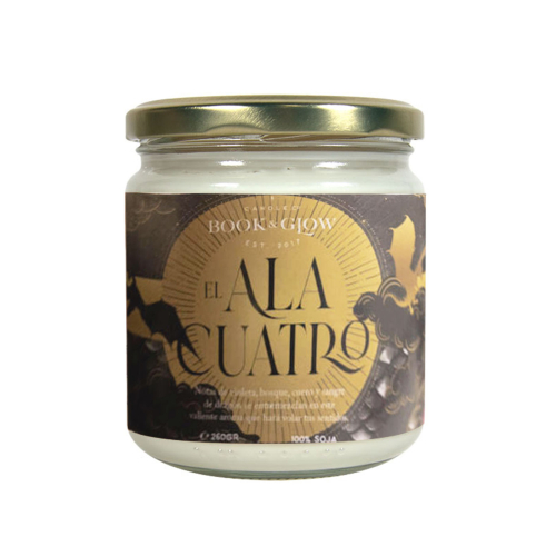 Book and Glow - *Mundos Extraordinarios* - Vela de Soja - El Ala Cuatro