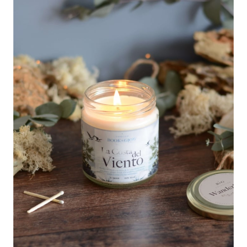 Book and Glow - *Mundos Extraordinarios* - Vela de Soja - La Costa del Viento