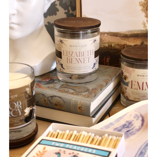 Book and Glow - *Mundos Notáveis* - Vegan Soy Candle - Elizabeth Bennet