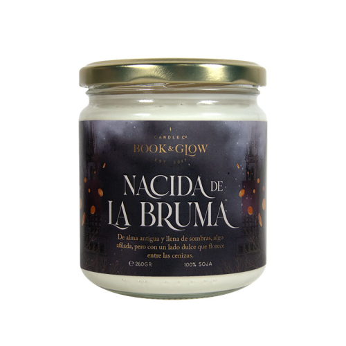 Book and Glow - *Mundos Notáveis* - Vegan Soy Candle - Nacida de la bruma