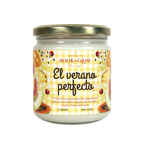 Book and Glow - *Perfect Moments* - Vela de Soja - El verano perfecto