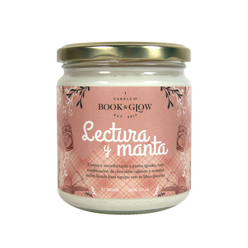 Book and Glow - *Perfect Moments* - Vela de Soja - Lectura y manta