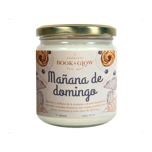 Book and Glow - *Perfect Moments* - Vela de Soja - Mañana de domingo