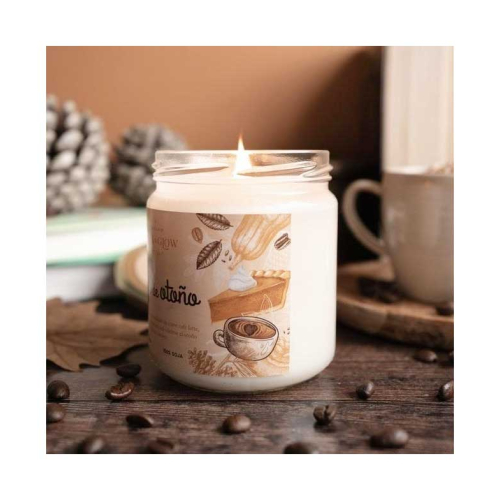 Book and Glow - *Perfect Moments* - Vegan Soy Candle - Café de otoño