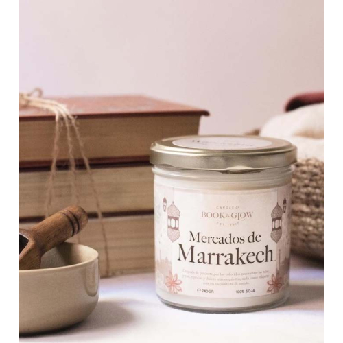 Book and Glow - *Wanderlust* - Soy Candle - Mercados de Marrakech