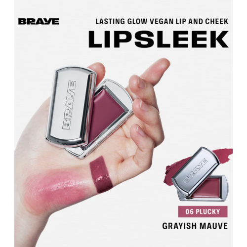 Braye - Bálsamo para Lábios e Bochechas Lipsleek - 06: Plucky