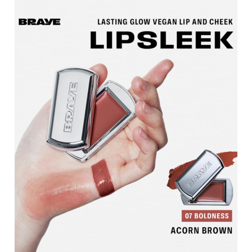 Braye - Bálsamo para Lábios e Bochechas Lipsleek - 07: Boldness