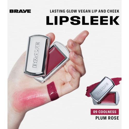 Braye - Bálsamo para Lábios e Bochechas Lipsleek - 09: Coolness