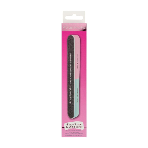 BrushWorks - Lima de Unhas 6 Way Shaoe & Shine Buffer