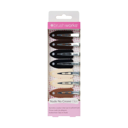 Brushworks - Grampos de cabelo anti-marcas - Nude