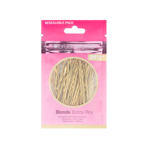 Brushworks - Conjunto de 50 Bobby Pins Bobby Pins - Louro