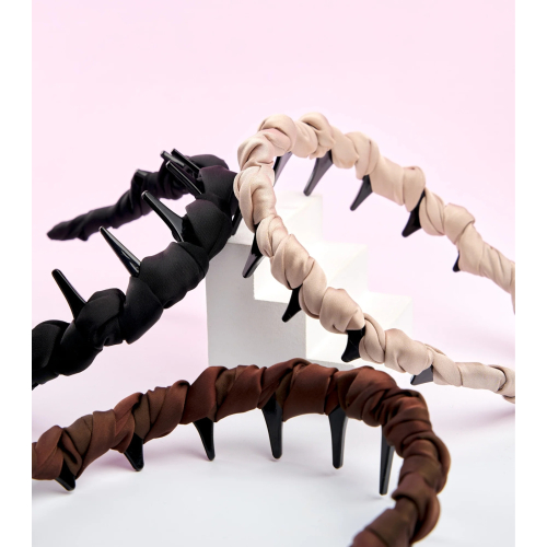 Brushworks - Conjunto de diademas Ribbon Zig Zag