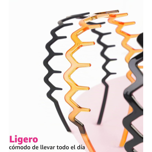 Brushworks - Conjunto de diademas Zig Zag
