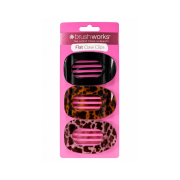 Brushworks - Conjunto de pinças para o cabelo Flat Claw