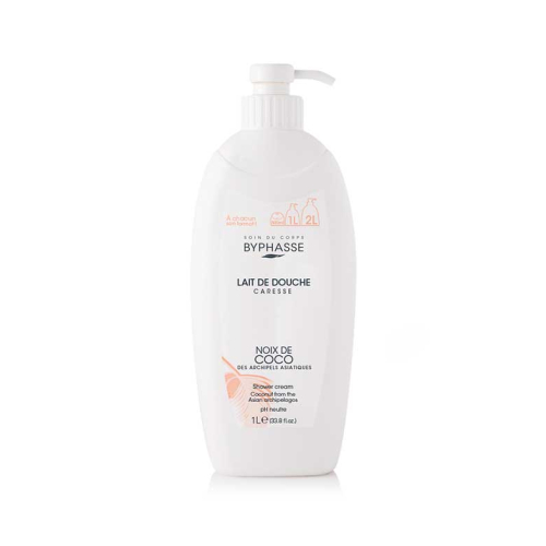 Byphasse - Gel de banho Caresse 1L - Coco