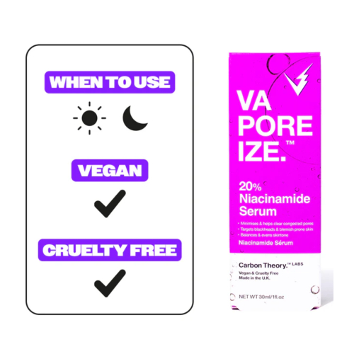 Carbon Theory - *VaPOREize* - Sérum Facial com Niacinamida 20%