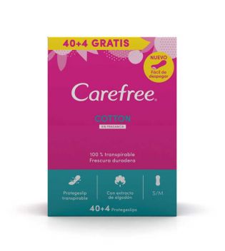 Carefree - Cuecas sem fragrância Cotton - 40 + 4 unidades
