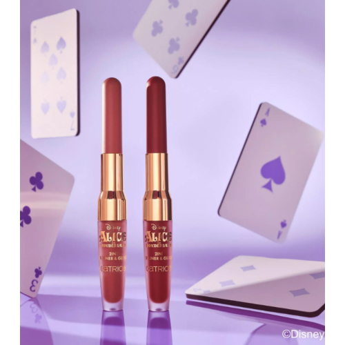 Catrice - *Alice in Wonderland* - Lápis labial e gloss 2 em 1 - 01: How Curious