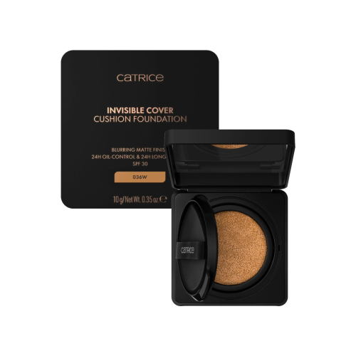 Catrice - Base de maquilhagem Invisible Cover Cushion Foundation - 036W