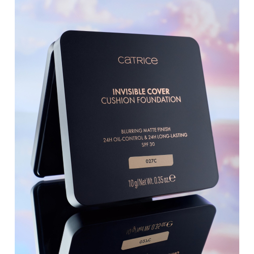 Catrice - *Glass Cloud* - Base de Maquiagem Invisible Cover Cushion Foundation - C027C