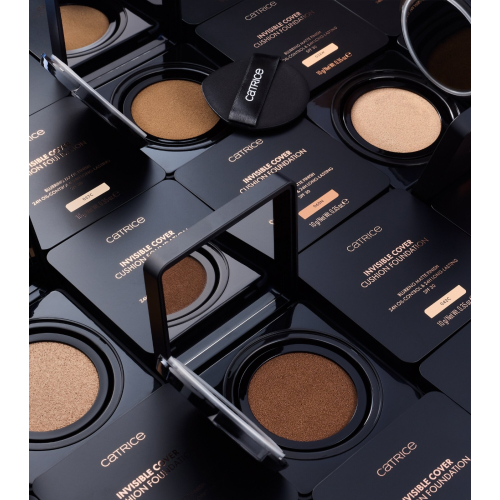 Catrice - *Glass Cloud* - Base de Maquiagem Invisible Cover Cushion Foundation - C027C