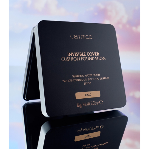 Catrice - *Glass Cloud* - Base de Maquiagem Invisible Cover Cushion Foundation - C042C