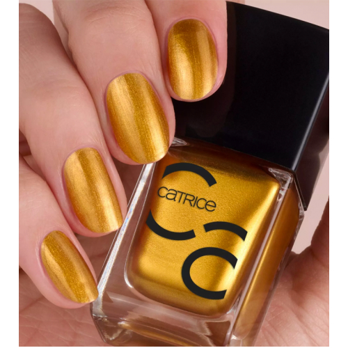 Catrice - Esmalte Gel ICONails - 156: Cover Me In Gold