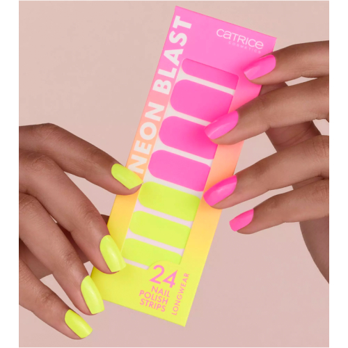 Catrice - Folhas adesivas para unhas Neon Blast - 010: Neon Explosion