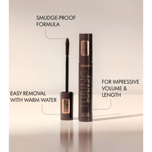 Catrice - Máscara Volumizadora Tubing Stay In Place - 020: Panda-Proof Brown