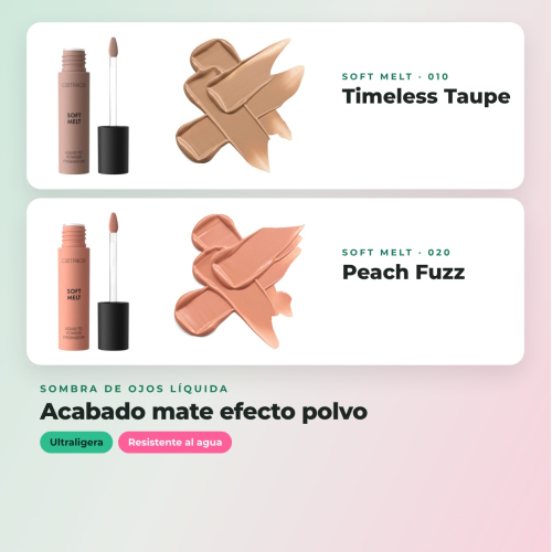 Catrice - Pack 4 sombras líquidas de líquido a pó Soft Melt