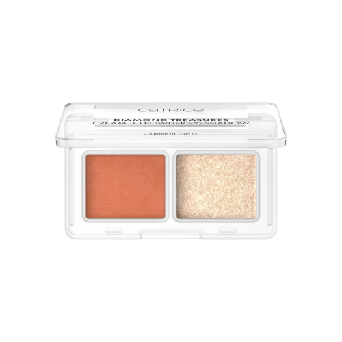 Catrice - Paleta de sombras creme a pó Diamond Treasures - 050: Peach Gleam