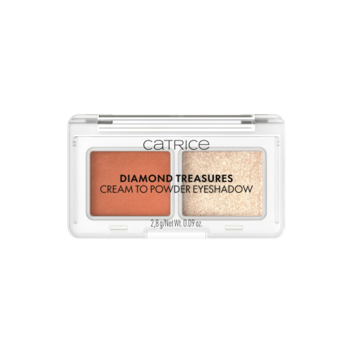 Catrice - Paleta de sombras creme a pó Diamond Treasures - 050: Peach Gleam