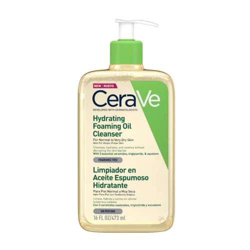 Cerave - Óleo de Limpeza Espuma Hidratante para Pele Normal a Muito Seca - 473ml