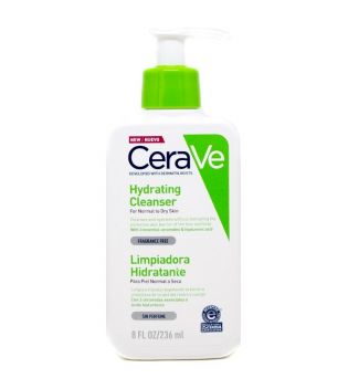 Cerave - Creme de limpeza hidratante para pele normal a seca - 236ml