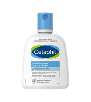 Cetaphil - Loção de limpeza para pele sensível e seca de rosto e corpo - 237ml