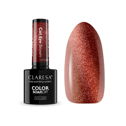 Claresa - *Cat Eye* - Esmalte semipermanente Soak off - Brown